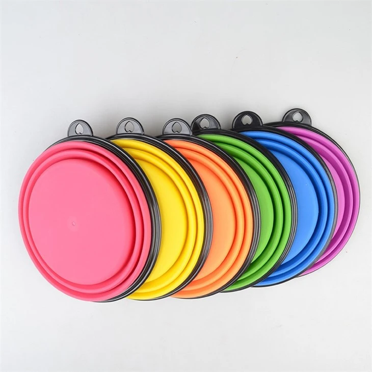 Silicone Dog Food Bowl With Carabiner