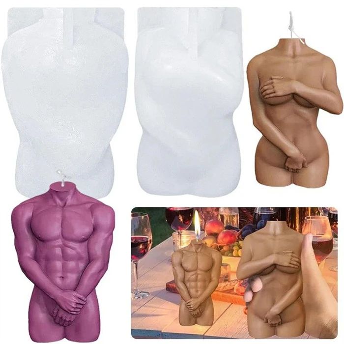 Silicone Human Candle Molds